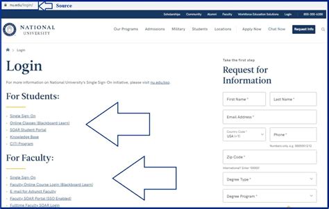 national university student portal